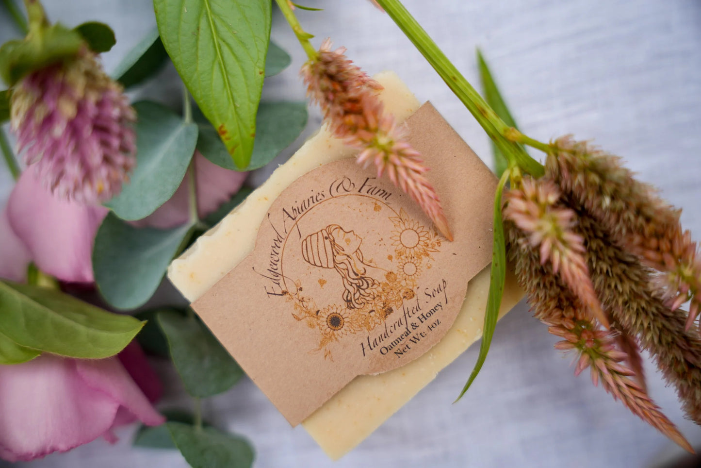 Oatmeal & Honey Handcrafted Bar Soap