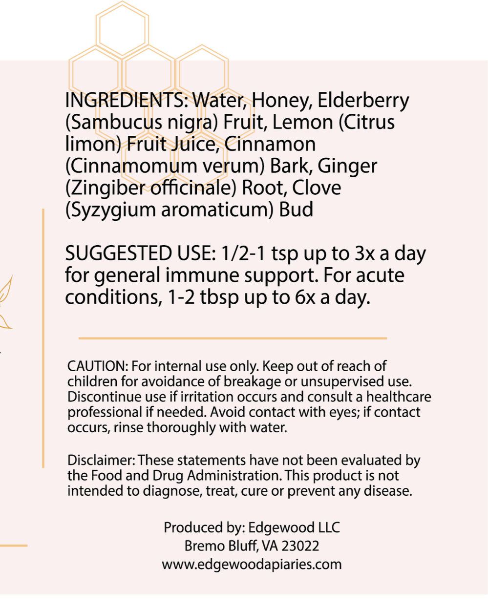 Elderberry & Honey Syrup