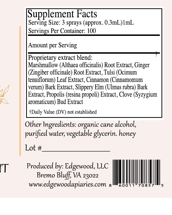 Throat Spray: Warming & Comforting