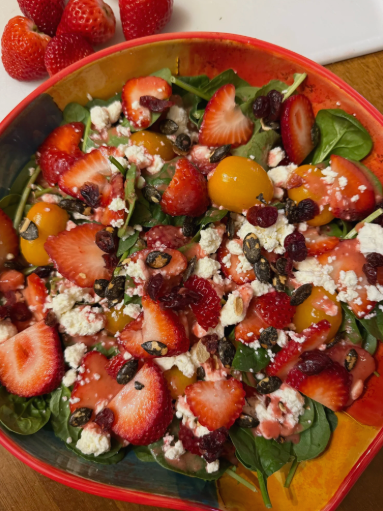 Sweet and Savory Fire Cider Spring Salad
