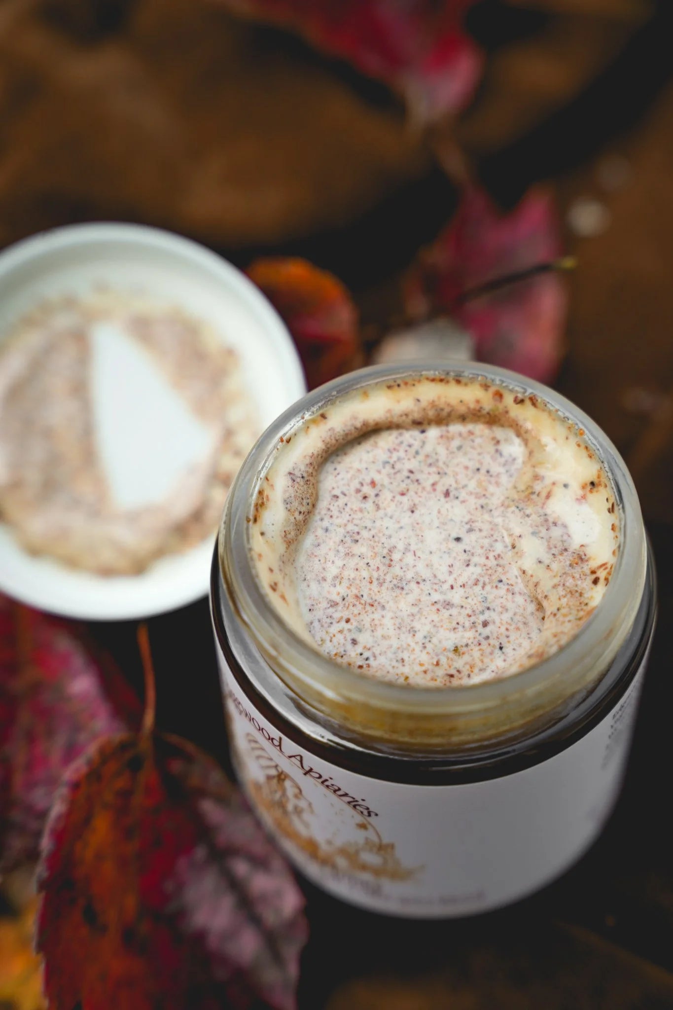 Edgewood Apiaries Chai Infused Honey top view