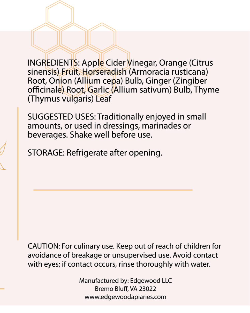 Fire Cider: Herbs & Honey
