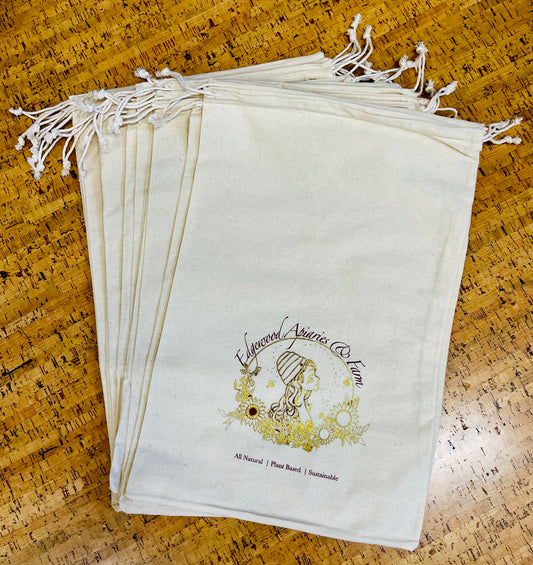 Edgewood Muslin DrawString Bag