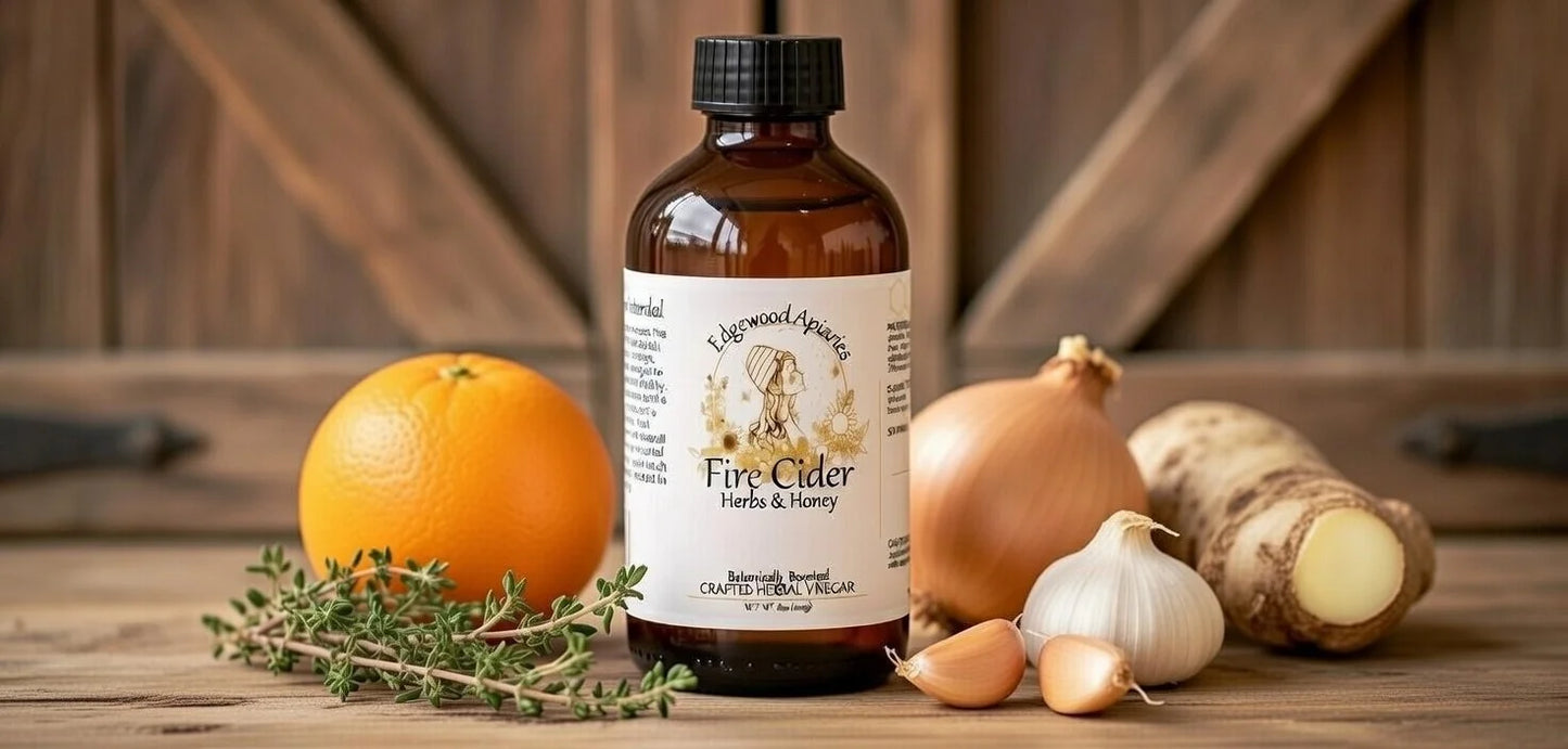 Fire Cider: Herbs & Honey