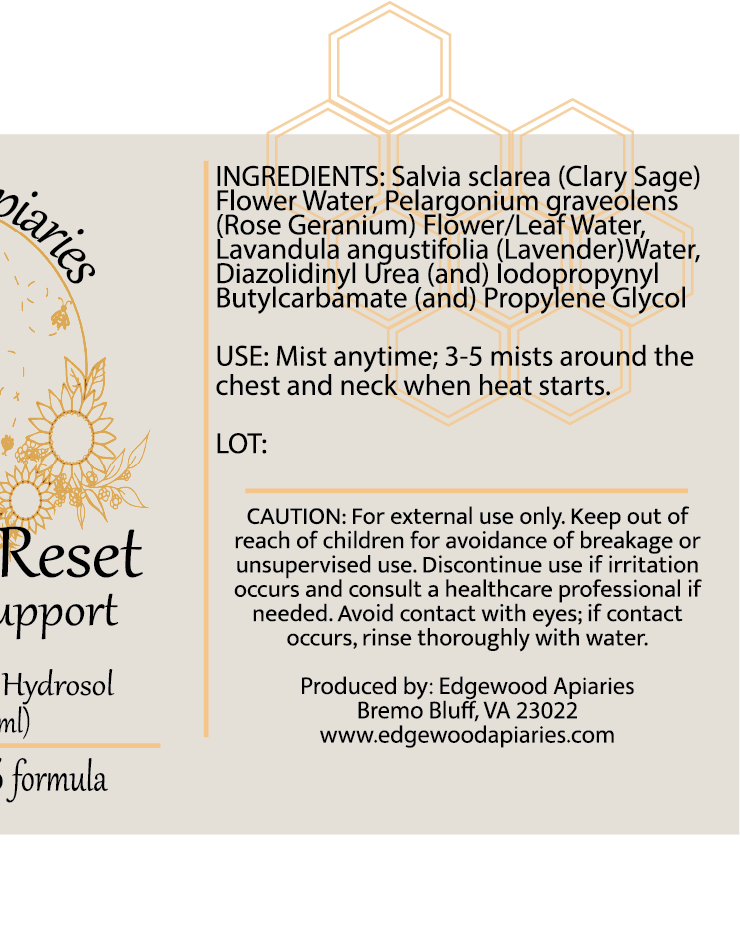 Hot Mess Reset: Hormonal Support ingredients