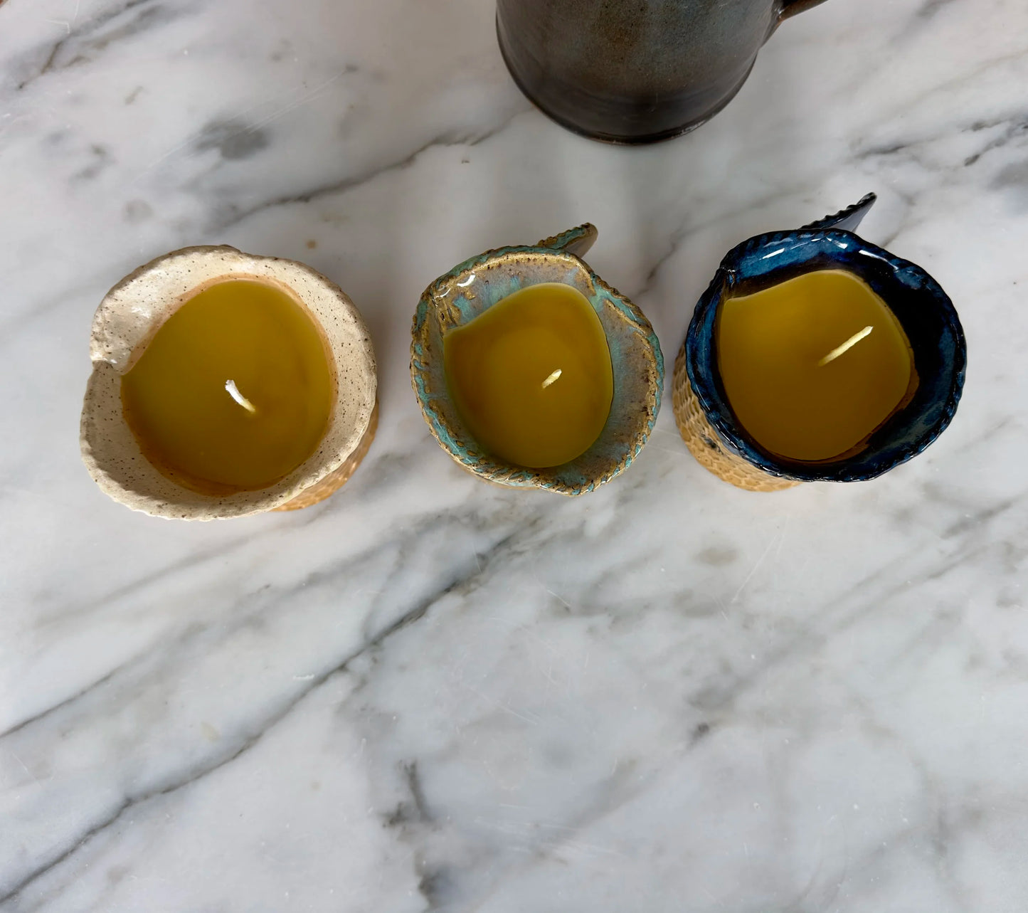 Handpoured Beeswax Ceramic Candle