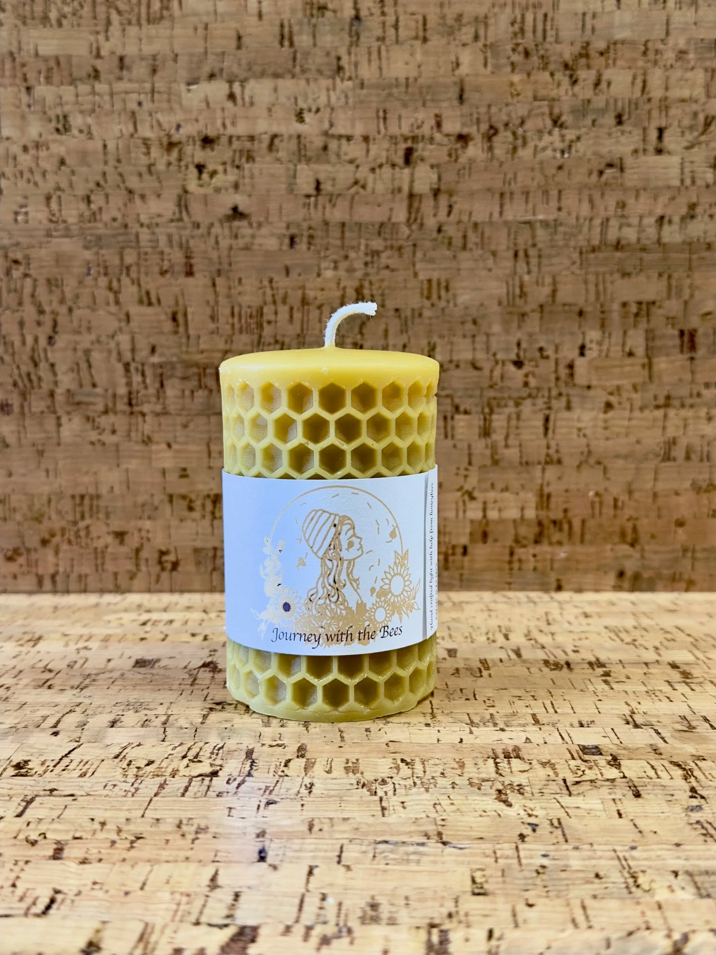 Beeswax Candles - Honeycomb Pillars