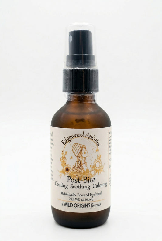 Edgewood Apiaries & Farm Post Bite Soothing Hydrosol on a white background