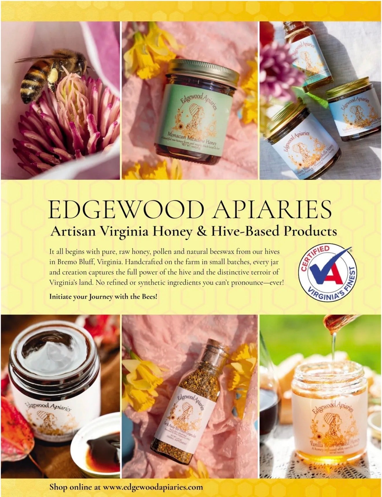 Edgewood Apiaries advertisement in Edible DC